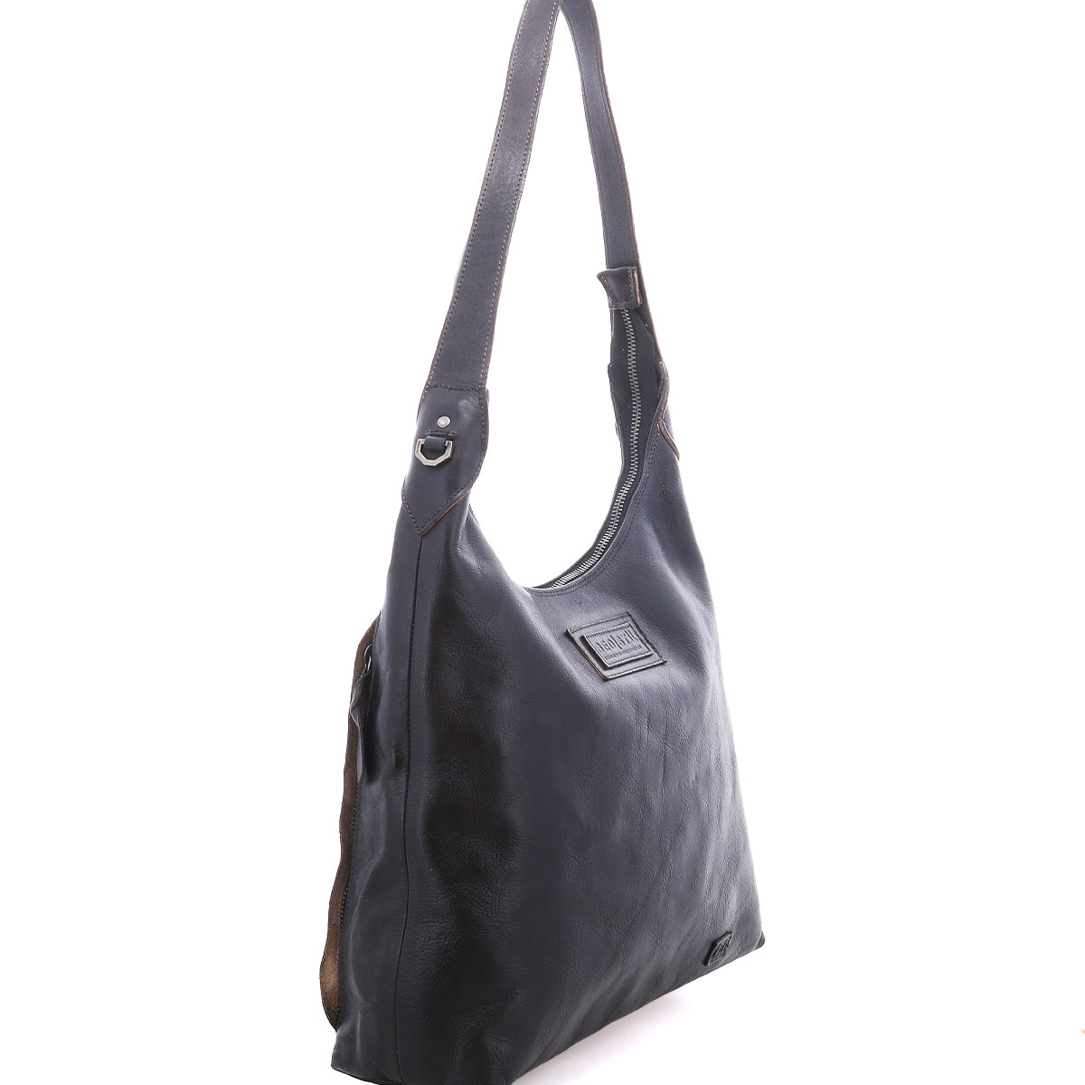 The Dallas LTC by Bed|Stü is a black leather concealed carry shoulder bag with a single strap, shown at a slight angle on a white background.