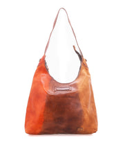 The Dallas LTC by Bed|Stü is a spacious leather shoulder bag with a single strap, showcasing a gradient pattern in warm brown and orange tones. This holster bag seamlessly merges style and function, making it an ideal choice for those who value both fashion and practicality.