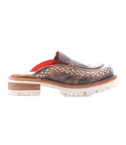 Fuel by Bed|Stü is a brown leather mule featuring decorative stitching, a thick layered XL EXTRALIGHT outsole for a lightweight clog feel, and a red interior, displayed in profile on a white background.