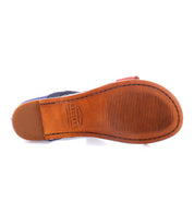 The image displays the bottom view of the Soto leather shoe sole by Bed|Stü, featuring visible stitching, a textured rubber heel, and the Bed|Stü brand name stamped on the sole—ideal for everyday adventures or pairing with your favorite cutout leather sandals.