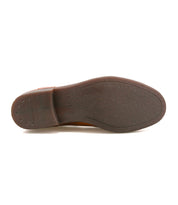 The image shows the bottom view of Bed|Stü's Verrocchio, a handcrafted leather dress shoe featuring a textured rubber sole with a minimal tread pattern—an excellent choice for everyday wear.