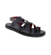 Bed Stu Manati II men's black leather sandals.